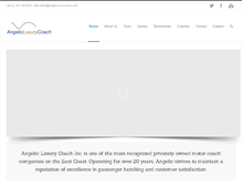 Tablet Screenshot of angelicluxurycoach.com
